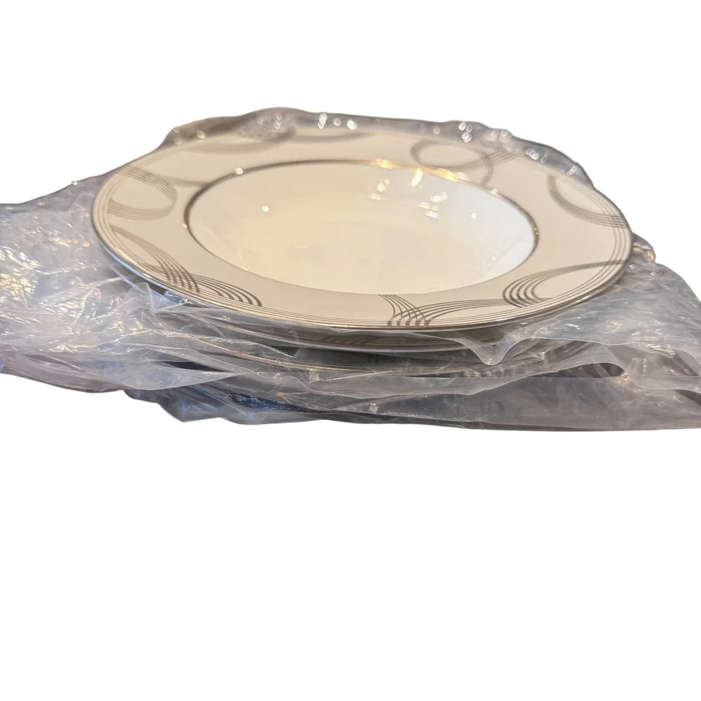 Waterford Ballet Encore Rim Soup Bowl Fine Bone China NWT Discontinued 2006-2009
